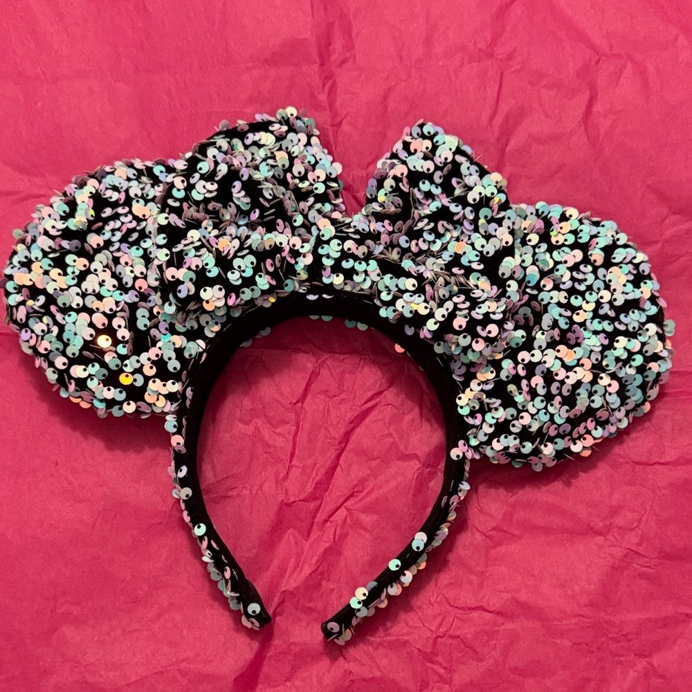 Sequin Mouse Ears Headband - Multicolor
